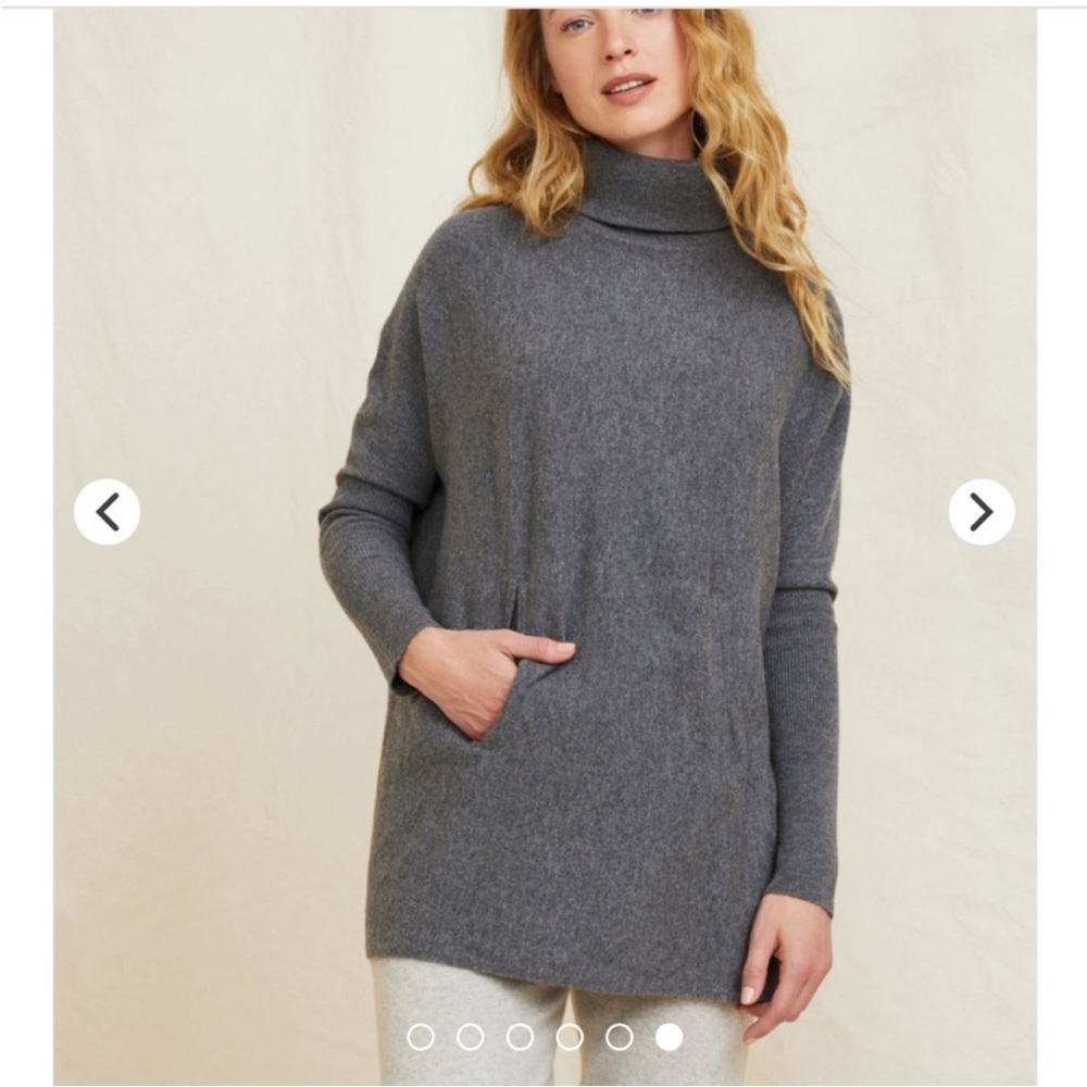 Cozy Gray Garnett Hill Turtleneck Sweater